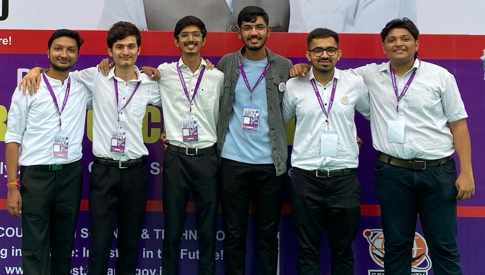 Smit Joshi with his Robofest 3.0 finalist team